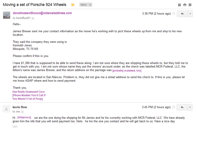 Illustration for article titled "James Brewer" Doesn't Actually Want to Buy Your Wheels